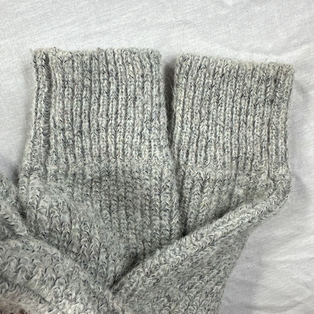 Free People Cardigan Womens Small Alpaca Blend Gray Knit Metal Buttons Oversized - Picture 9 of 9